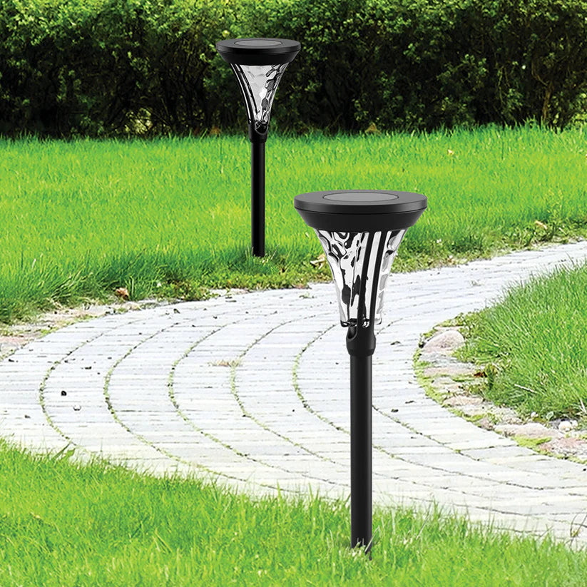 Solar Garden Landscape Lights, Set of 2