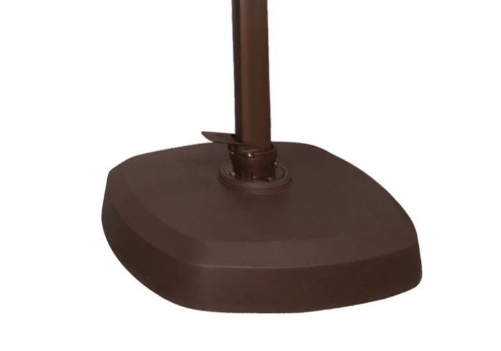 Square Patio Umbrella Cantilever, 10ft Gray Aluminum with 360° Rotation & Tilt, Premium Offset Umbrella