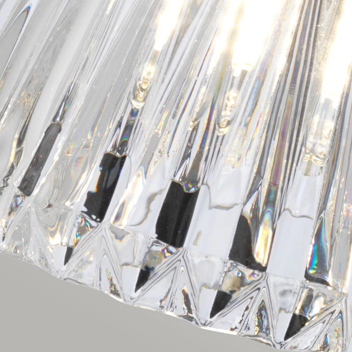 Bathroom Light Polished Chrome Wall Sconce with Cut Glass Shade G9 LED, Modern Vanity Fixture