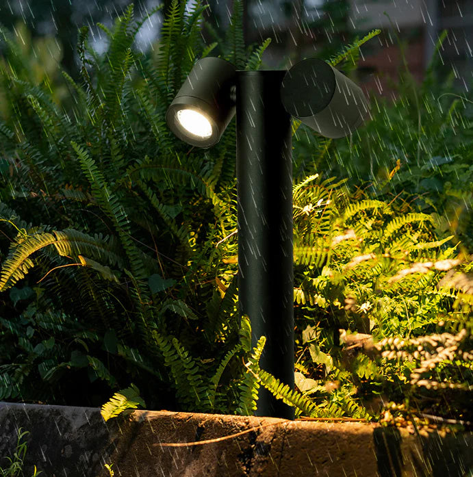 LED Outdoor Light with Adjustable Head, Black